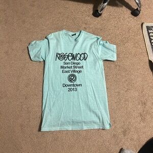 Stussy Rosewood San Diego Men's Tshirt Blue Size Small